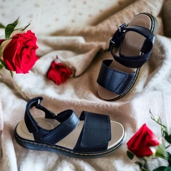 Dr. Martens Shoes - Dr martens black leather Romi j sandals Uk 3Vgc.